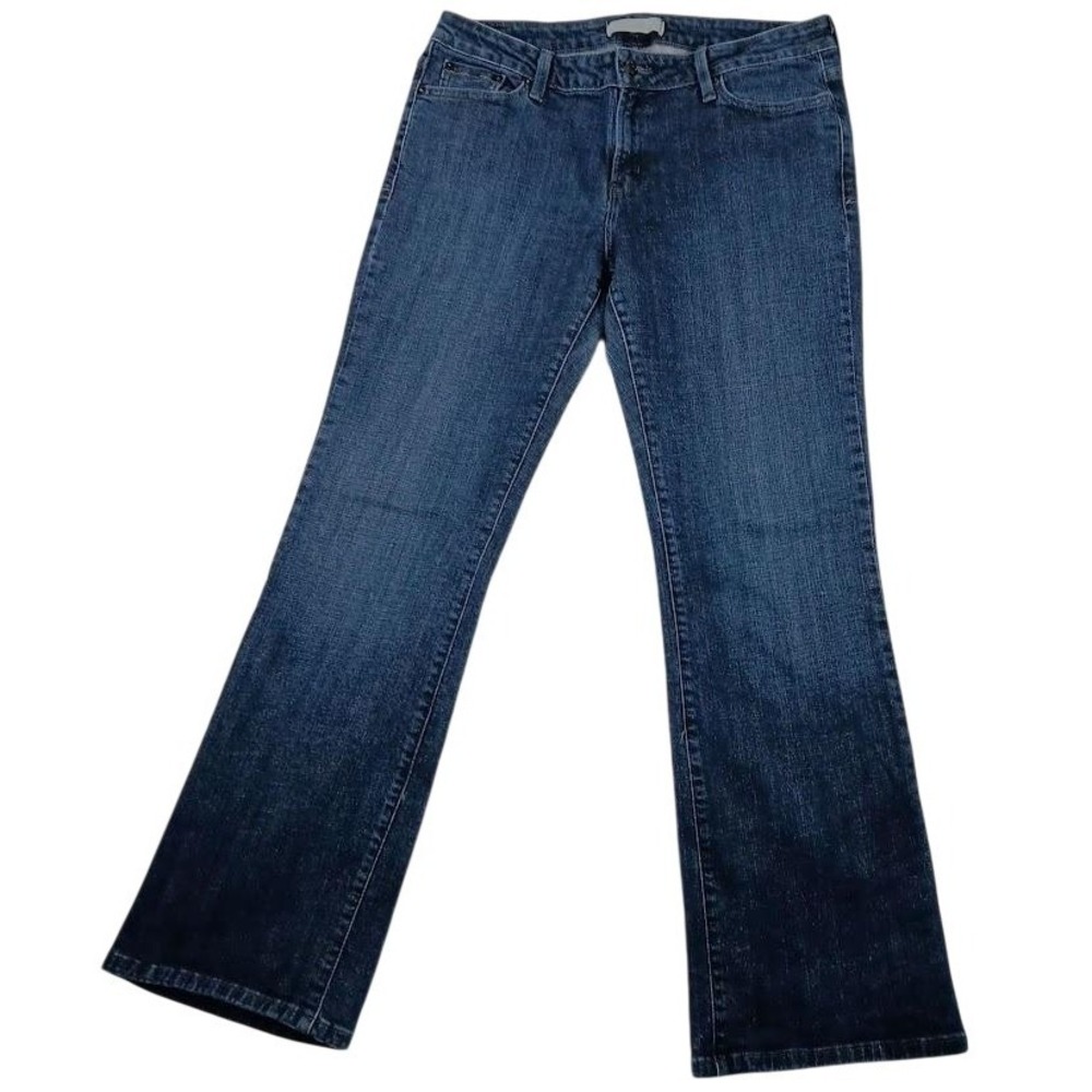 Levis Jeans Womens 14 Blue Medium Wash 545‎ Low Boot Cut Stretch Denim Pants